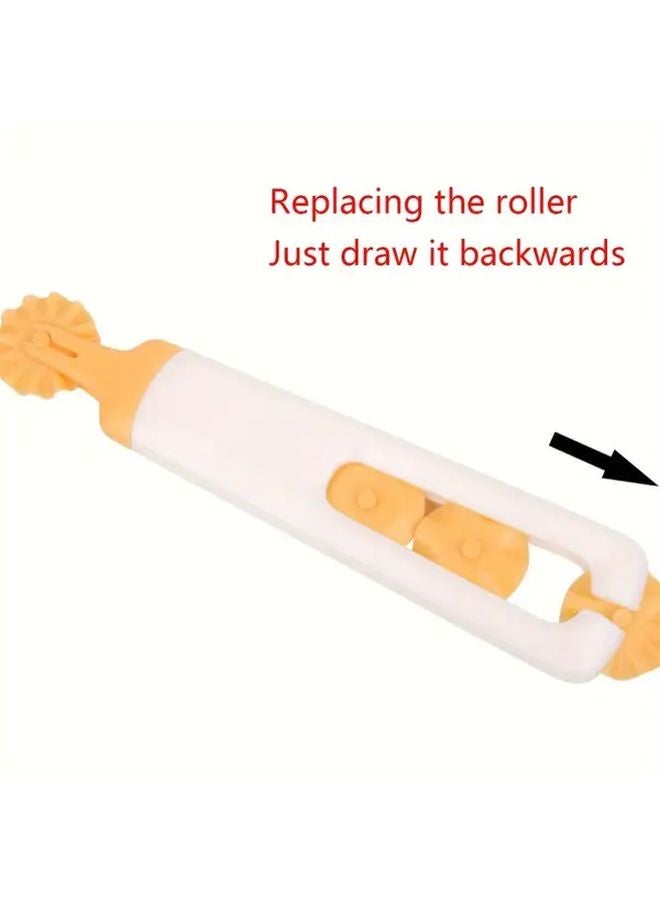 Yellow 4 In 1 Pastry Cutter Dough Scraper Chopper Blender Multi Function Baking Tool - Image 5